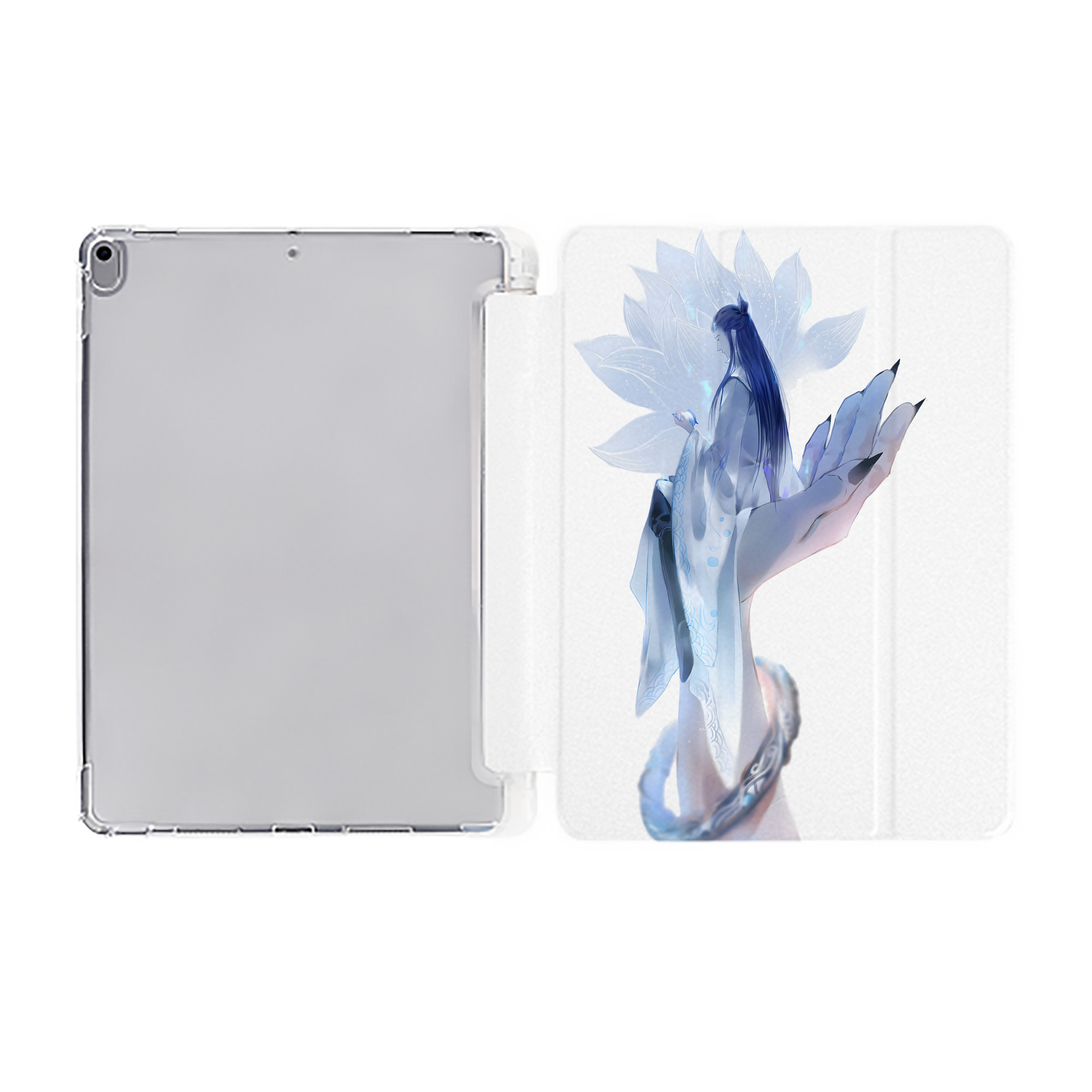 （画像用） Ne Zha 2 ナタ 魔童の大暴れ IPad ケース ペン収納付き 三つ折りスタンド PUレザー×シリコン 対応機種9.5/10.5/10.9インチ